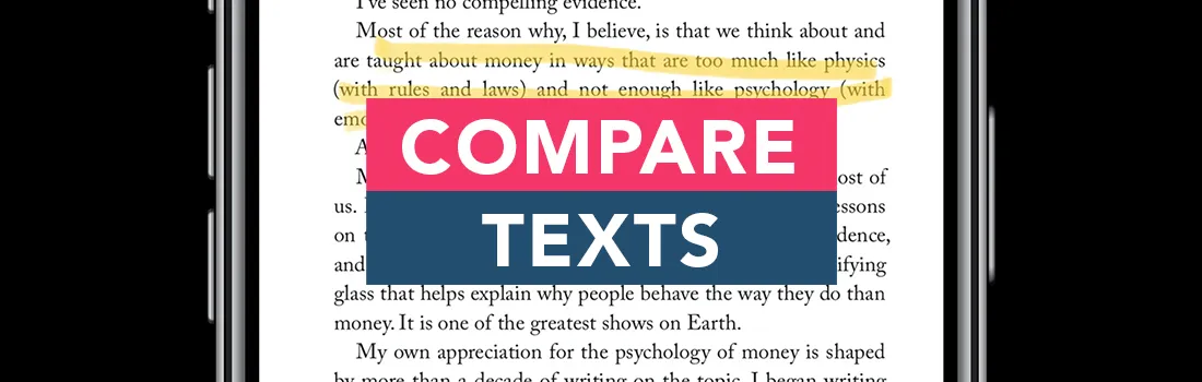 compare texts text comparator