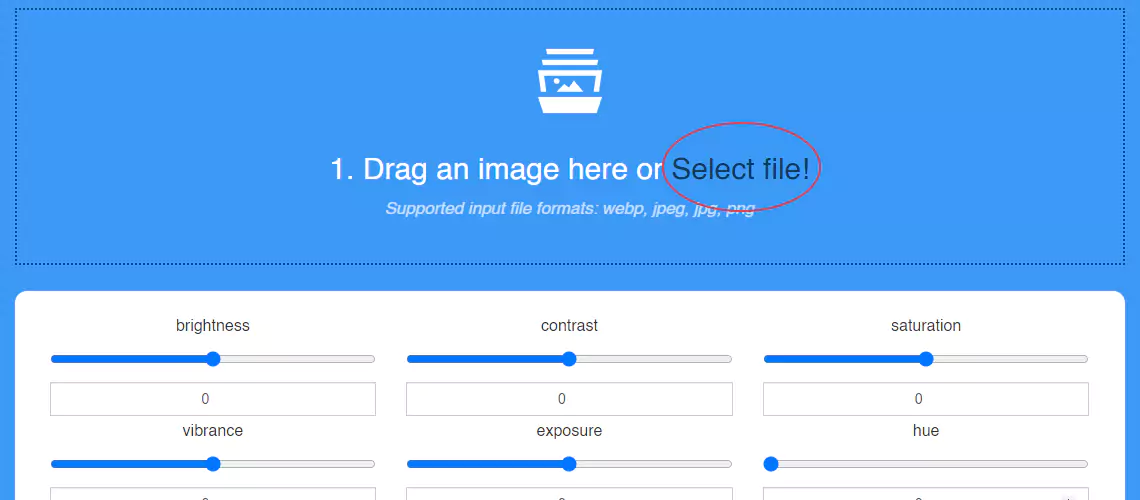 how to increase image contrast step 1