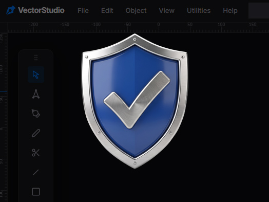 Private vector editor — files stay on your device with no server upload
