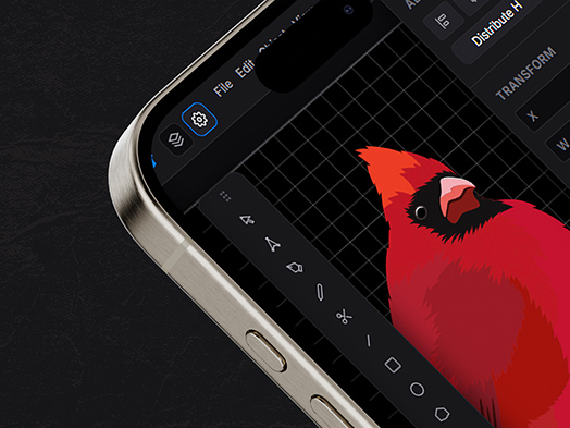 Responsive vector editor working seamlessly on desktop, laptop, and mobile